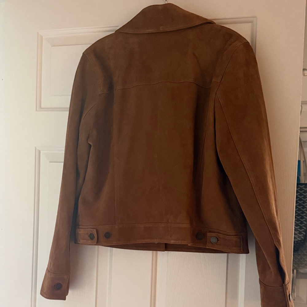 Banana Republic Tan Suede Trucker Jacket - Picture 8 of 10